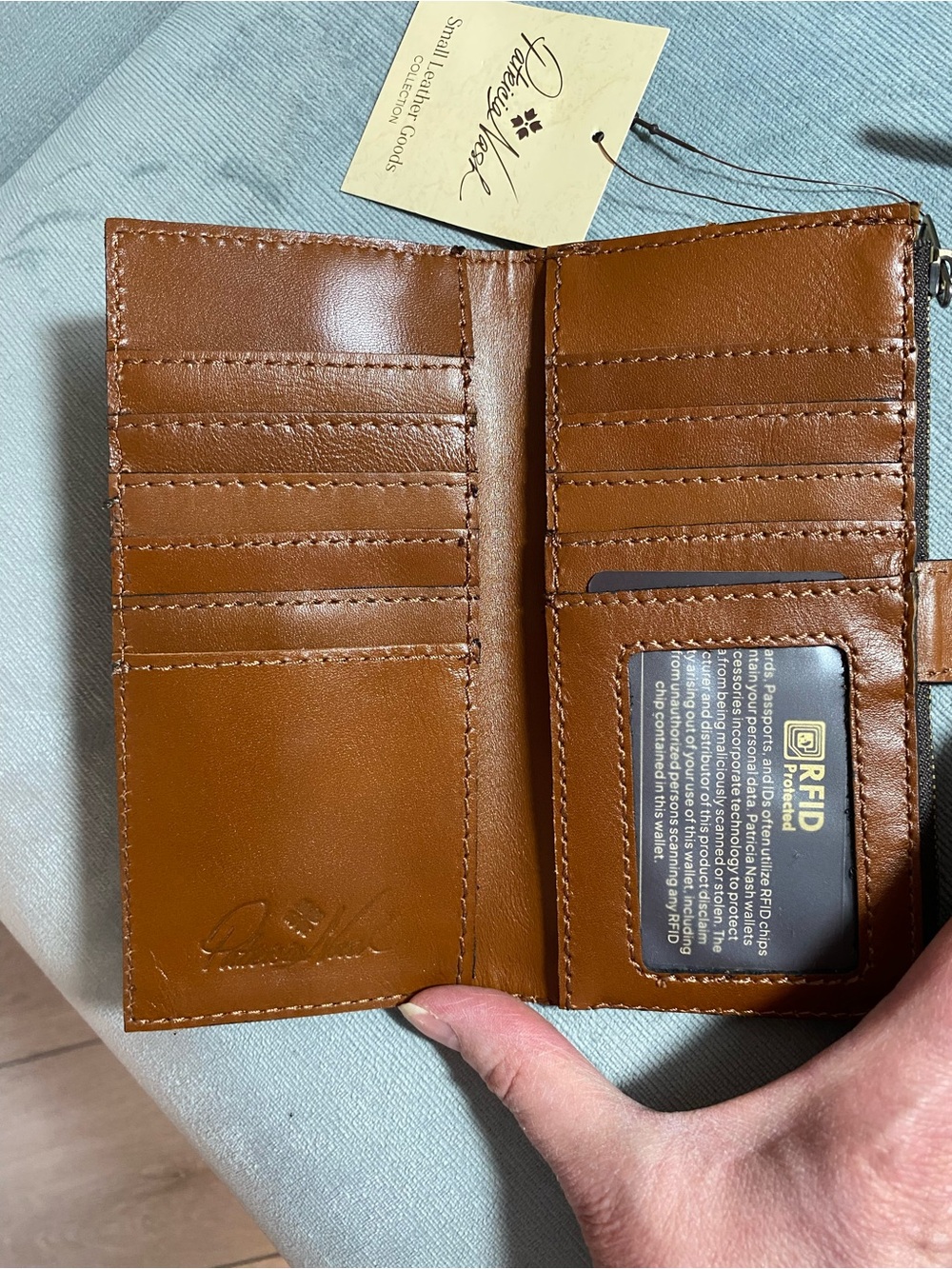 Patricia Nash NWT Avellino  Leather Crossbody & Nazari Wallet Set Spring Multi - Picture 5 of 17